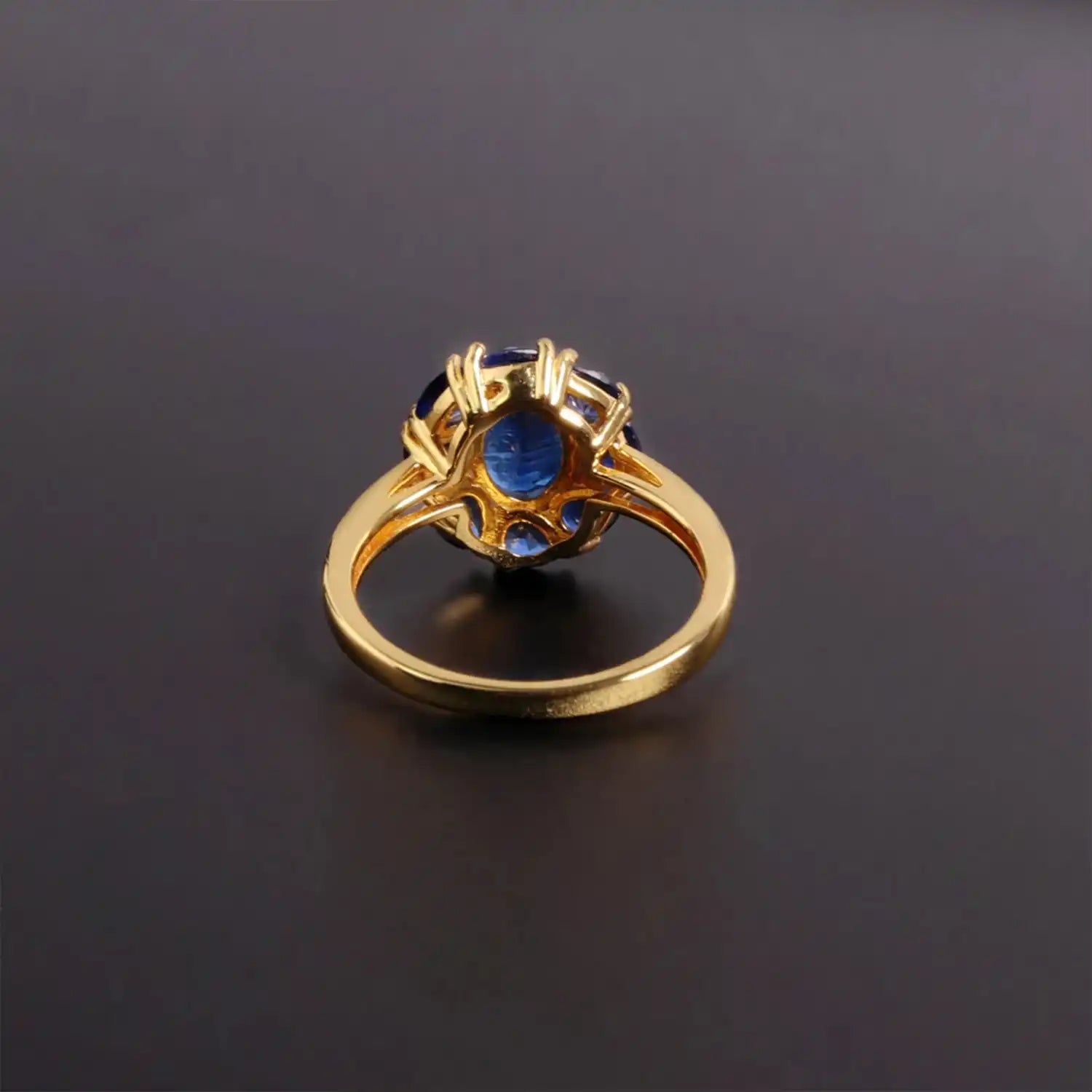 Deep Blue Kyanite Sterling Silver Ring